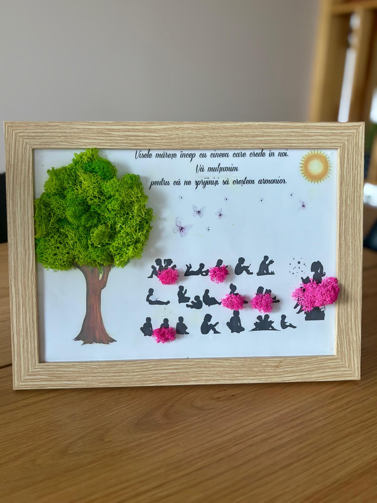 Tablou licheni educatoare/învățătoare - 100 RON